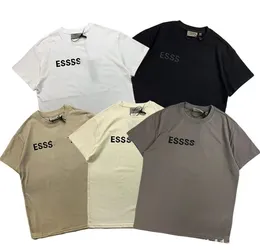 3D Mektup T Shirt Ess Moda Tasarımcı Erkek ve Kadın Çift Gömlek% 100 Pamuklu Sıcak Erit Baskı AB Boyutu Sokak Giyim Toptan Fiyatı% 20 İndir 2 Parç