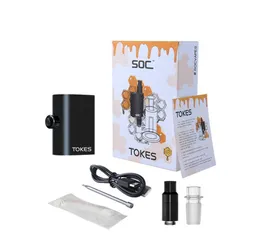 SOC TOKES 2IN1 Zestawy woskowe i zbiorniki cieczy Zmienne napięcie 650 mAh Dabber Electric Collector Zestaw z adapterem Mod Fit G8149715