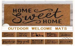 Mattor dörrmattor coir Välkommen för främre roliga utanför dörrmatta mattan kök matta dekorativ färgglad heminredning2074702