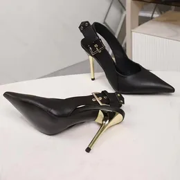 Fashion women's high heeled pointed summer sandals Luxury designer Fashion sexy formal attire Elegant temperament Wedding party shoes. Sizes 35-42. With box