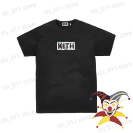 Męskie koszulki 2023SS Kith Box Floral Classic T Shirt Mężczyźni Kobiety 1 1 Najlepsza jakość T-shirt swobodne koszulki T230419