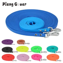 Hundehalsbänder Leinen PVC Lange Katze Traktion Blei Seil Candy Farbe Outdoor Kurze Haustier Leine Blau Rose Rot Gelb 231118