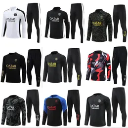 22/33 /24 Paris Tracksuits Training Chandal 23 24 S Zestaw Mbappe Surowanie Foot Tuta Kurtka Retro Futbol piłka nożna i dzieci