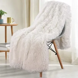 Blankets Double Layer Plush warm winter throw Blanket home Bedspread on the bed plaid chair towel sofa cover lamb bed blankets and throws 231118
