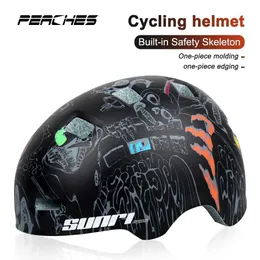 Caschi da ciclismo Casco Peaches Ciclismo Cappellini da uomo Casco da bicicletta Scooter elettrico Caschi da moto Skateboard Caschi per bambini Equipaggiamento da ciclismo P230419