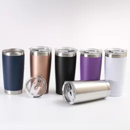 Thermos da 20 once in acciaio inossidabile per auto, isolamento in tinta unita, gelato portatile per birra fredda 231118