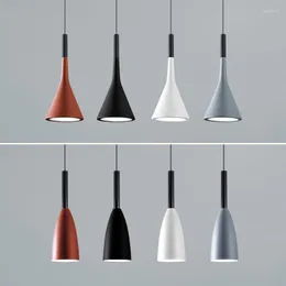 Kolye lambaları Nordic Lamba E27 Mutfak Adası için Modern Asma Işıklar Oturma Odası Yatak Odası Renkli Ev Dekoru Kapalı Işık Fikstürü