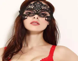Black Sexy Lady Lace Mask Fashion Hollow Eye Mask Masquerade Party Fancy Masks Halloween Venetian Mardi Party Costume 21 Styles DB3000727