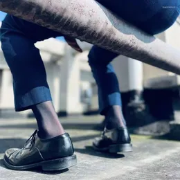 Men's Socks Men Dress For Tube Exotic Formal Wear Sheer Suit Sexy Gay Super Thin Business TNT