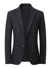 Projektantka najwyższej klasy Casual Business Fashion Koreańska kurtka regularna blezer dla mężczyzn elegancki garnitur ślubny płaszcz męski tkanina