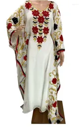 Ethnic Clothing Dubai Gown Morocco White Georgette Dress Is Very Fancy Long Sheer Length 60 Inches