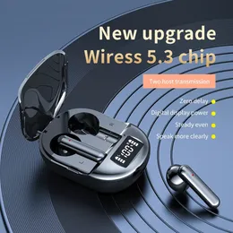 TWS K40 Fone Bluetooth Earphones Trådlösa hörlurar LED Display Earskydd med mic trådlös Bluetooth -headset