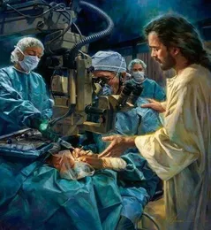 NG a037 BE THOU MY VISION Jesus Eye Surgeon Home Decor HD-Druck Ölgemälde auf Leinwand Wandkunst Leinwandbilder 2001087335328