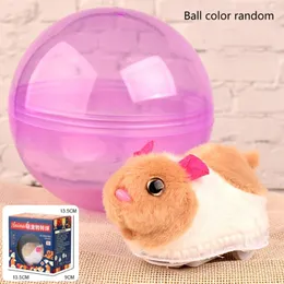 Cat Toys Electric Hamster Balls Rolling Toy Scroll Walk Little Animal For Children Gift Electronic Pet Hobbies B03E