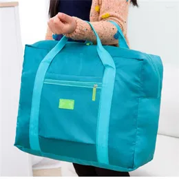 Duffel Bags Travel Folding Pouch Wasserdichte Unisex Handtaschen Damen Gepäck Packwürfel Totes Große Kapazitätstasche Whole229i