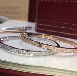 Women's Bracelet Gold Torque Bracelet Double Row Diamond Luxury Jewelry Hidden Set Charm Bracelet Craft High Fade Resistance bracelet designer for women luxury