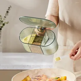 Vorratsflaschen Gewürzbehälter Glatte Oberfläche Leichtes Küchenzubehör Gewürzgewürzglas Für Zuhause