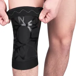 Diz Pedler 1 PC Siyah Sıkıştırma Dirsek Destek Kılıf Koruyucu Elastik Kneepad Brace Springs Spor Salonu Spor Basketbol Koşu