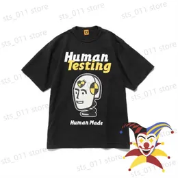 Camisetas masculinas 2023SS Printing Human Made Mulher Mulheres Mulheres Camiseta de alta qualidade Humano Made Top Tees T230419