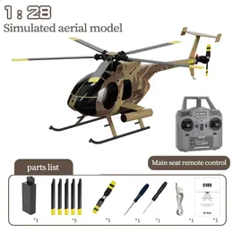 ElectricRC Aircraft Presale Rc Era 1 28 C189 Bird Helicopter Tusk Md500 Dual Brushless Simulation Model 6axis Gyro Toys 231118