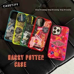 Handyhüllen CASETIFY Trendy Art Comics Stamps Phone Case for Iphone 11 12 13 14 Pro Max X Xs Xr 7 8 Plus SE 2020 Y2k Girl Color Clear T230419