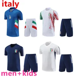 22 23 24 Italy Tracksuit Camisetas de football jerseys short sleeves training suit 2022 2023 2024 Italy chandal futbol survetement italia sportswear