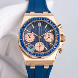 قوس قزح دائرة الماس نساء يشاهد حركة الكوارتز 37 ملم من الياقوت سيدة الأعمال التجارية Wristwatch Montre de Luxe