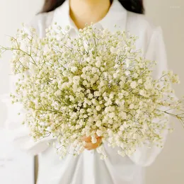 Dekorativa blommor Baby's Breath Torked Gypsophila Arrangement Artificial Wedding Decoration Christmas Fleurs Seches Home Decor