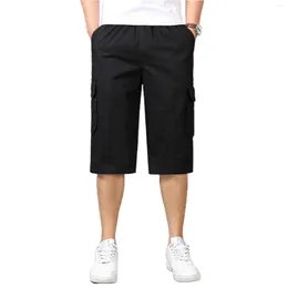 Pantaloncini da corsa da uomo Cargo da escursionismo Stretch Quick Dry Leggero da lavoro 6 tasche per pantaloni da campeggio da uomo con tasca per telefono