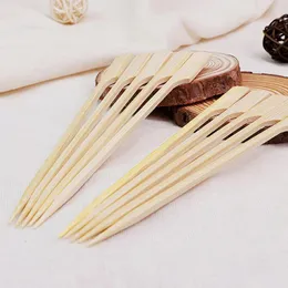 Tools Bamboo Barbecue Skewers Disposable Wooden BBQ Sticks Cocktail Grill Mats Fork Food Stick Outdoor Camping Party Supplies