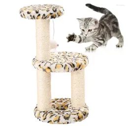 Cat Toys Doraktent 1pc Scratching Post Sisal 3-Wayer Scratch Zabawek Pet Pet z akcesoriami myszy