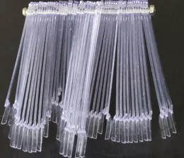 50PCS Transparent Klar Falsche Nail art Tipps Stick Display Praxis Fan Board Gefälschte Nagel Werkzeuge Set2609823