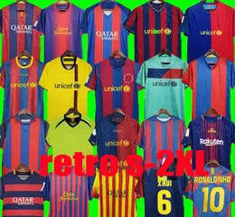 Barcelonas Retro-Fußballtrikots 2003 2004 2005 2006 2007 2008 2009 2010 2011 2012 2013 Vintage-Fußballtrikot T RONALDINHO A.INIESTA 03 04 05 06 07 08 09 10 11 12 13 14 15 16
