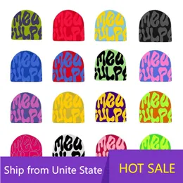 Beanie Skull Caps Topi Kupluk Mea Culpas Y2K Wanita Musim Dingin Untuk Aksesori 230418