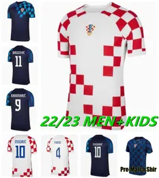 XXXL 2022 Kroatias Modric Soccer Jerseys Nationaal Team Mandzukic Perisic Kalinic 22/23 Croazia voetbalshirt Kovacic Rakitic Kramaric Men Women Kids Kit Croacia 66