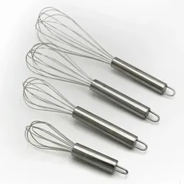 Steel Balloon Stainless Wire Whisk Tools Blending Whisking Beating Stirring Egg Beater Durable 4 Sizes 6-inch/8-inch/10-inch/12-inch Hand Held FY5894 1110 ing FY589