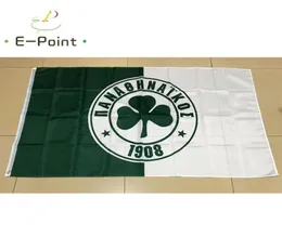 Yunanistan Panathinaikos FC 1908 Tip B 3 5ft 90cm 150cm Polyester Bayrak Banner Dekorasyon Uçan Ev Bahçe Bayrağı Festival Hediyeleri247G8781804