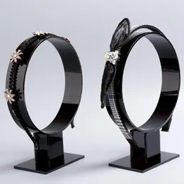 Mücevher Torbaları Akrilik Kafa Bandı Ekran Stand Saç Bandı Tutucu Aksesuar Organizatör Saç Klip