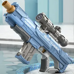 Gun Toys Full Automatic Electric Water Gun High-Tech Water Soaker Guns Large Capacity Summer Pool Party Beach Outdoor Toy for Kid Adult 230419