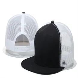 Boş örgü beyzbol şapkaları erkekler kadınlar için snapback şapkalar marka spor hip hop kemik gorras Casquettes