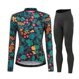 Cycling Jersey Sets Spring Autumn Long Jacket Breathable Women Clothing Mountain Outdoor Triathlon Wear Fashion Bicycle Clothes 231118