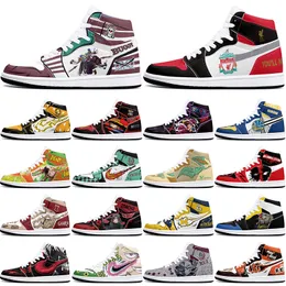 DIY classics customized shoes sports basketball shoes 1s for men women antiskid anime Versatile fashionable figure sneakers 36-48 415852