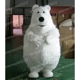 Halloween polar bear Mascot Costume Cartoon Character Outfits Suit Adults Size Outfit Birthday Christmas Carnival Fancy Dress For Men Women