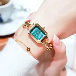 Andere Uhren Damen-Luxusuhr, elegantes, einzigartiges Armband für Damen, Originalmarke, modische Armbanduhr, Edelstahlband 231118