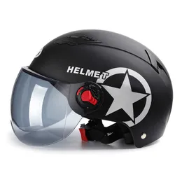 Cykelhjälmar Cykelhjälm Electric Motorcyklar Casque Moto Half Helmets Cascos Para Patinetes Casco Patin Electrico Capacete Moto Visor Helmet P230419