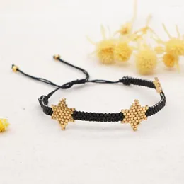 Charm Bracelets Go2boho Wholesale Lot Bulk Miyuki Bracelet For Women Star Pattern Handmade Woven Jewelry Factory Pulseras Mujer