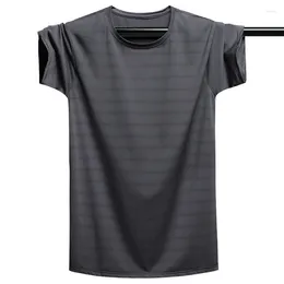 Erkek Tişörtleri Plus T-Shirt Yaz Erkekler Gevşek Uyum Büyük koşu Kısa Kol Harajuku Üst Giyim