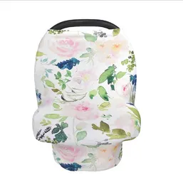 Barnvagnsdelar Tillbehör Nursing Cover Car Chair Cover Baby Carseat Canopy Soft Stretchy ammande Scarf Multi-Use Summer Outing