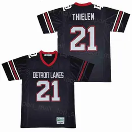 High School Football 21 Adam Thielen Jersey Detroit Lakes Men Breathable College All Stitched Retro Team Black Moive Pure Cotton Pullover University HipHop Sale