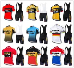 2021 Pro Team Cycling Jersey Set Summer Summer Sumperable Short -Sleeve Cycling Clothing 9D PaddedBib Shorts Suit Ropa Ciclis31664213213038